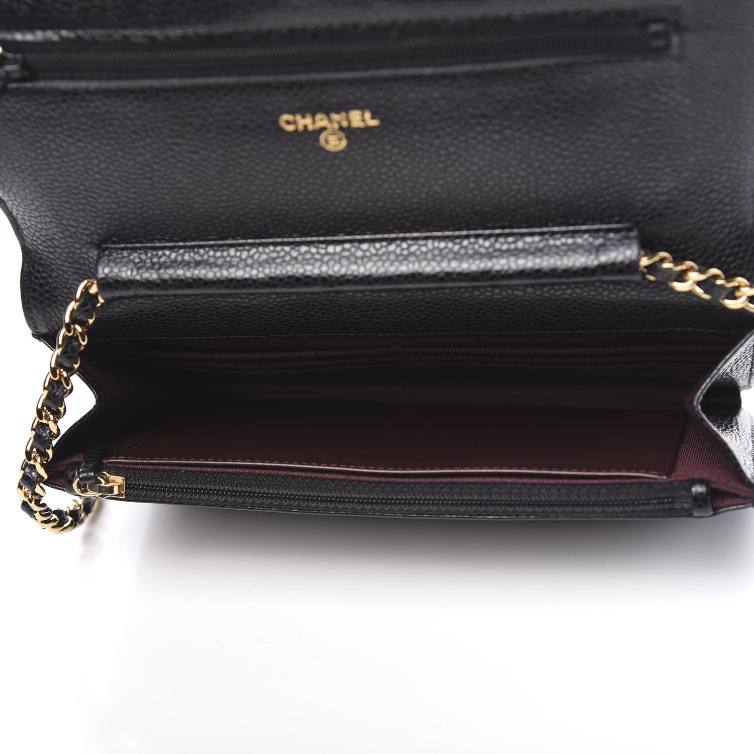 Chanel Caviar Quilted Wallet On Chain WOC Black 4 of 11