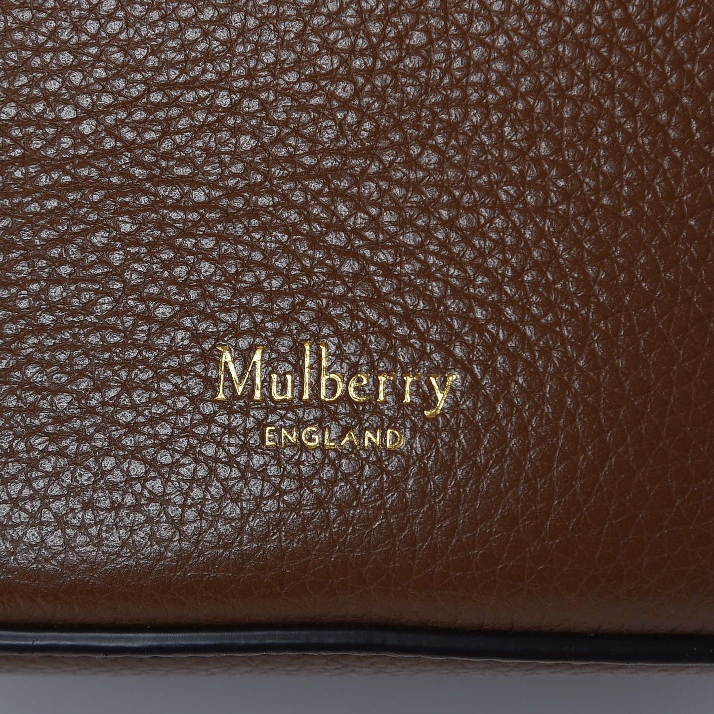 Small Classic Grain Calfskin Small Abbey Bucket Bag Oak
