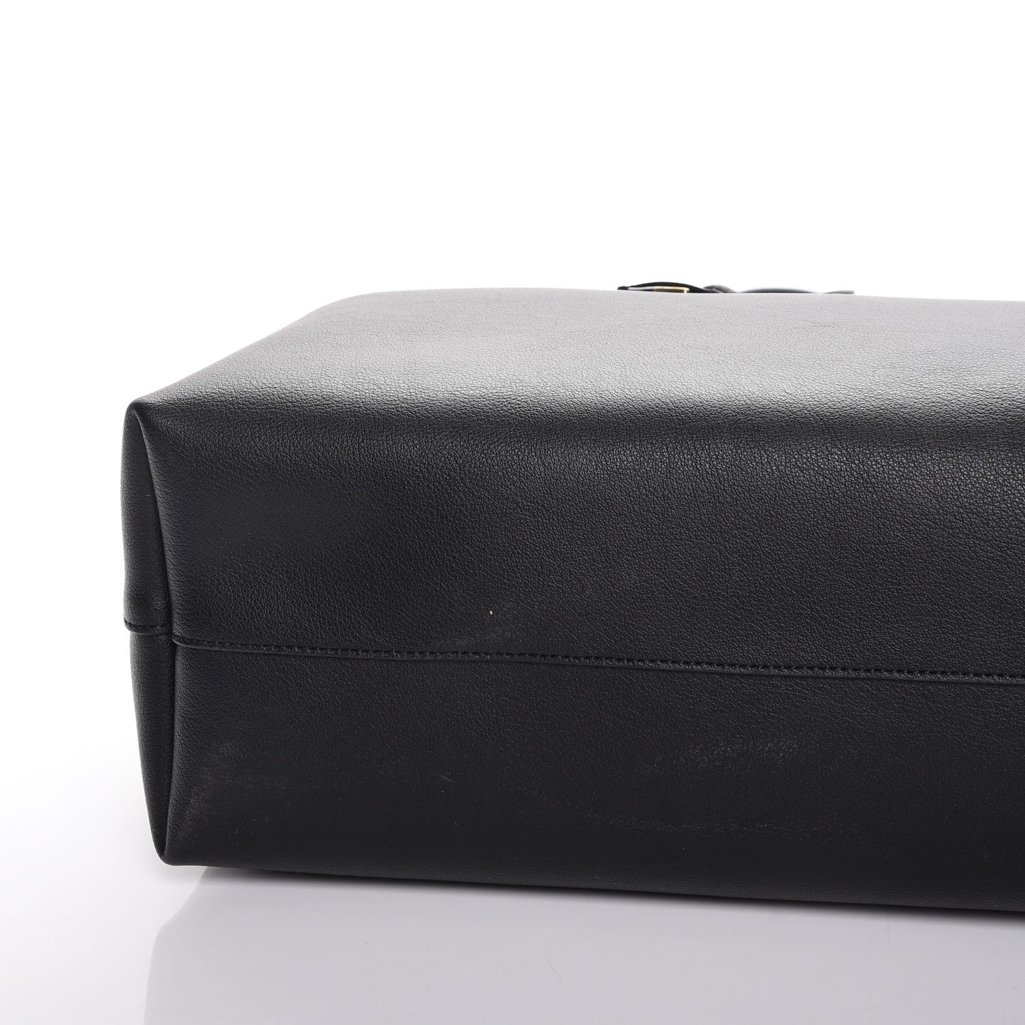 Calfskin Large Shopping Tote Black