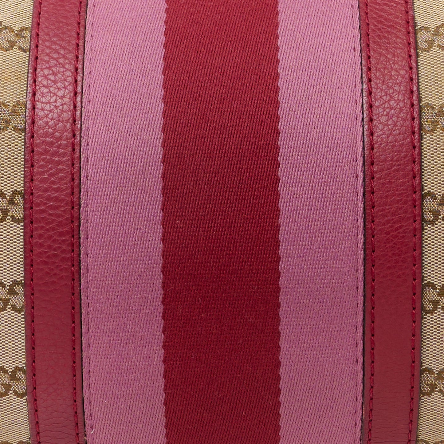 Monogram Cellarius Calfskin Vintage Web Medium Boston Beige Ebony Soft Burgundy Peonia Flower