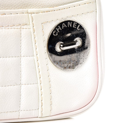 Chanel Caviar Square Quilted Shoulder Bag White 11 of 12