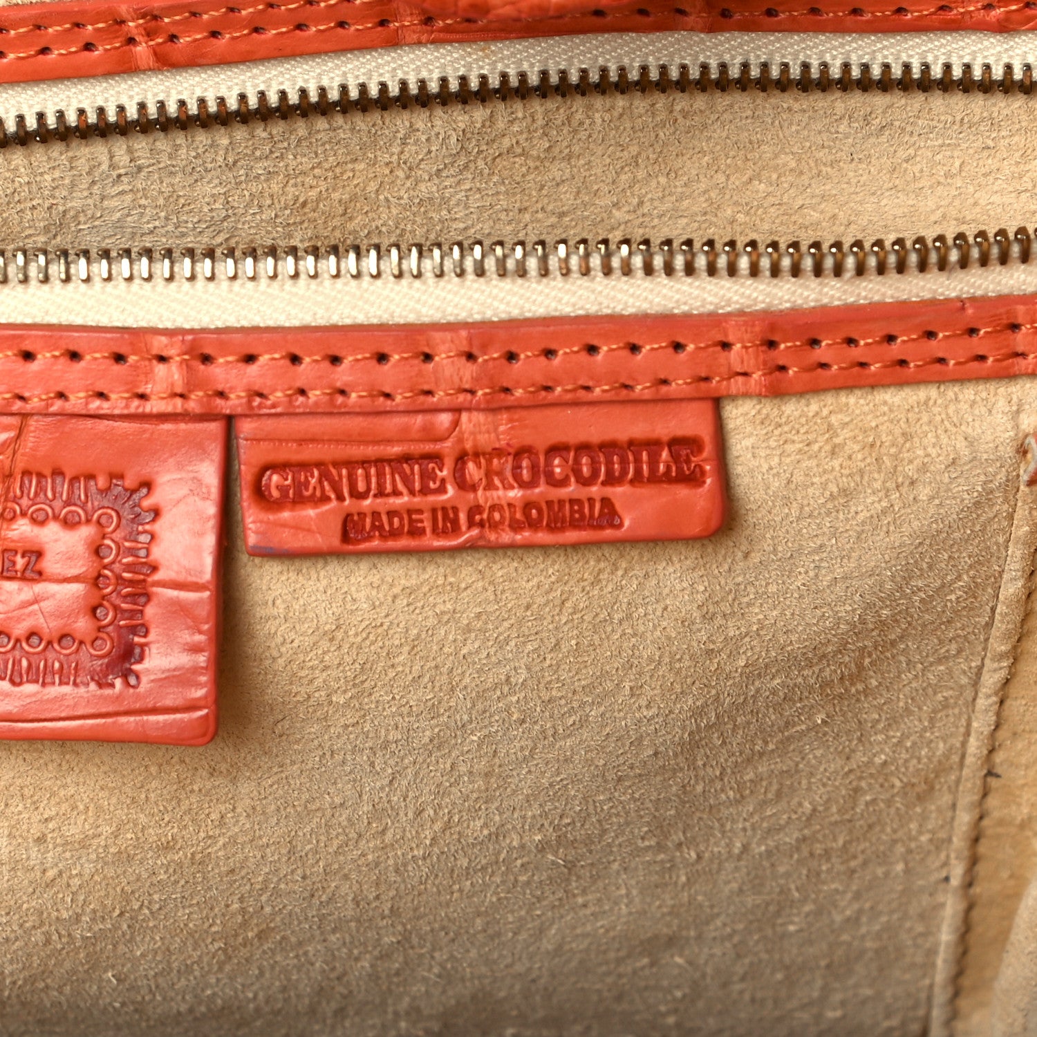 Nancy Gonzalez Crocodile Tote Orange 8 of 10