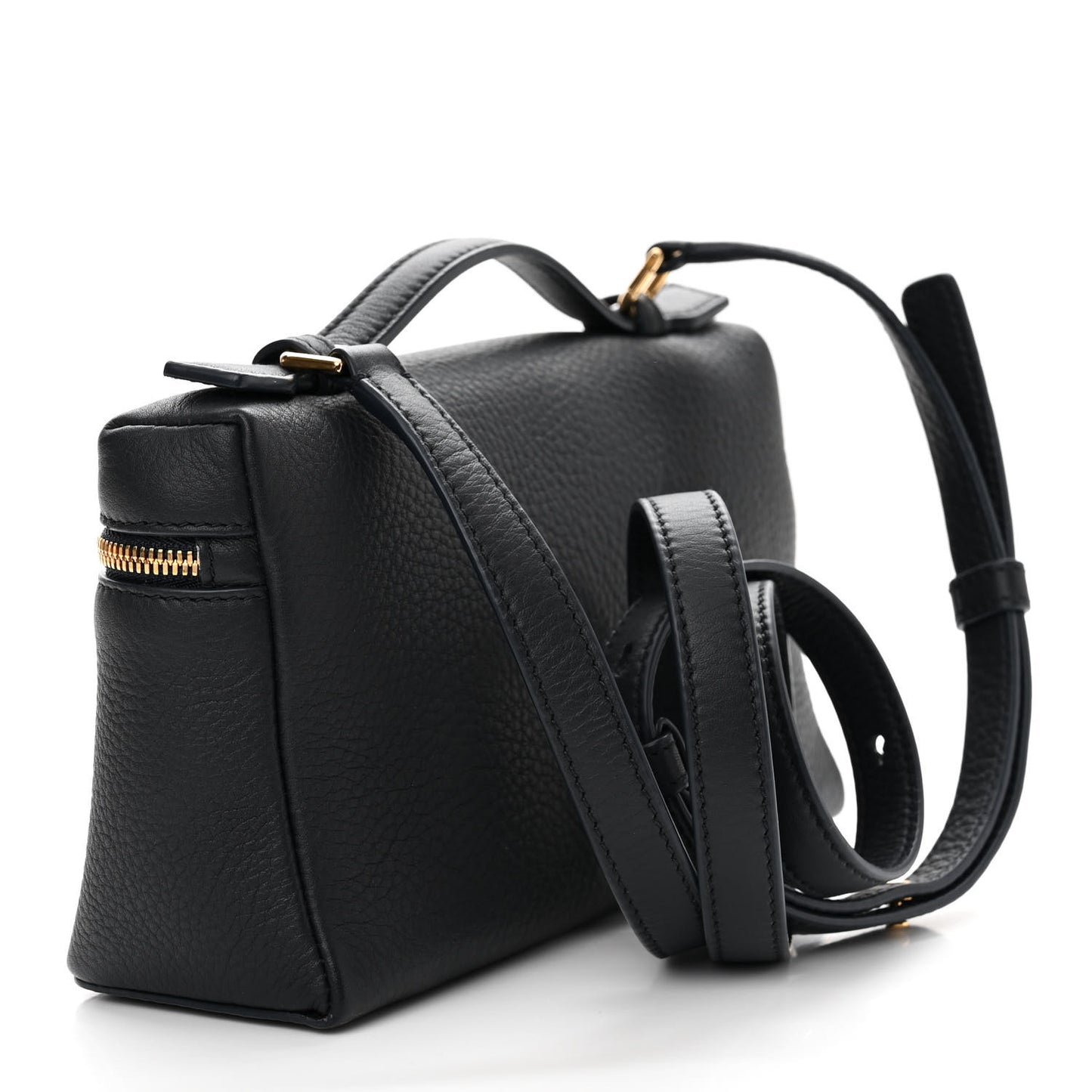 Grained Calfskin L19 Extra Pocket Pouch Navy Blue