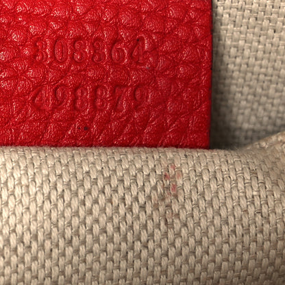Gucci Pebbled Calfskin Small Soho Disco Bag Tabasco Red 7 of 12