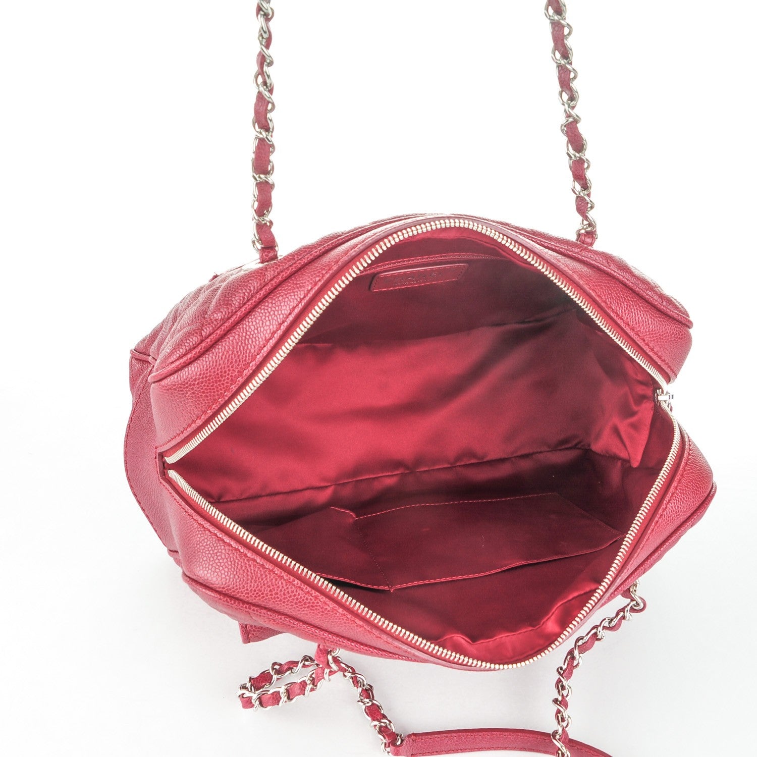 Chanel Caviar Quilted Large Paradoxal Camera Case Red 5 of 8