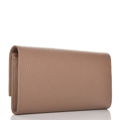 Gucci Dollar Calfskin GG Marmont Continental Wallet Porcelain Rose 3 of 8