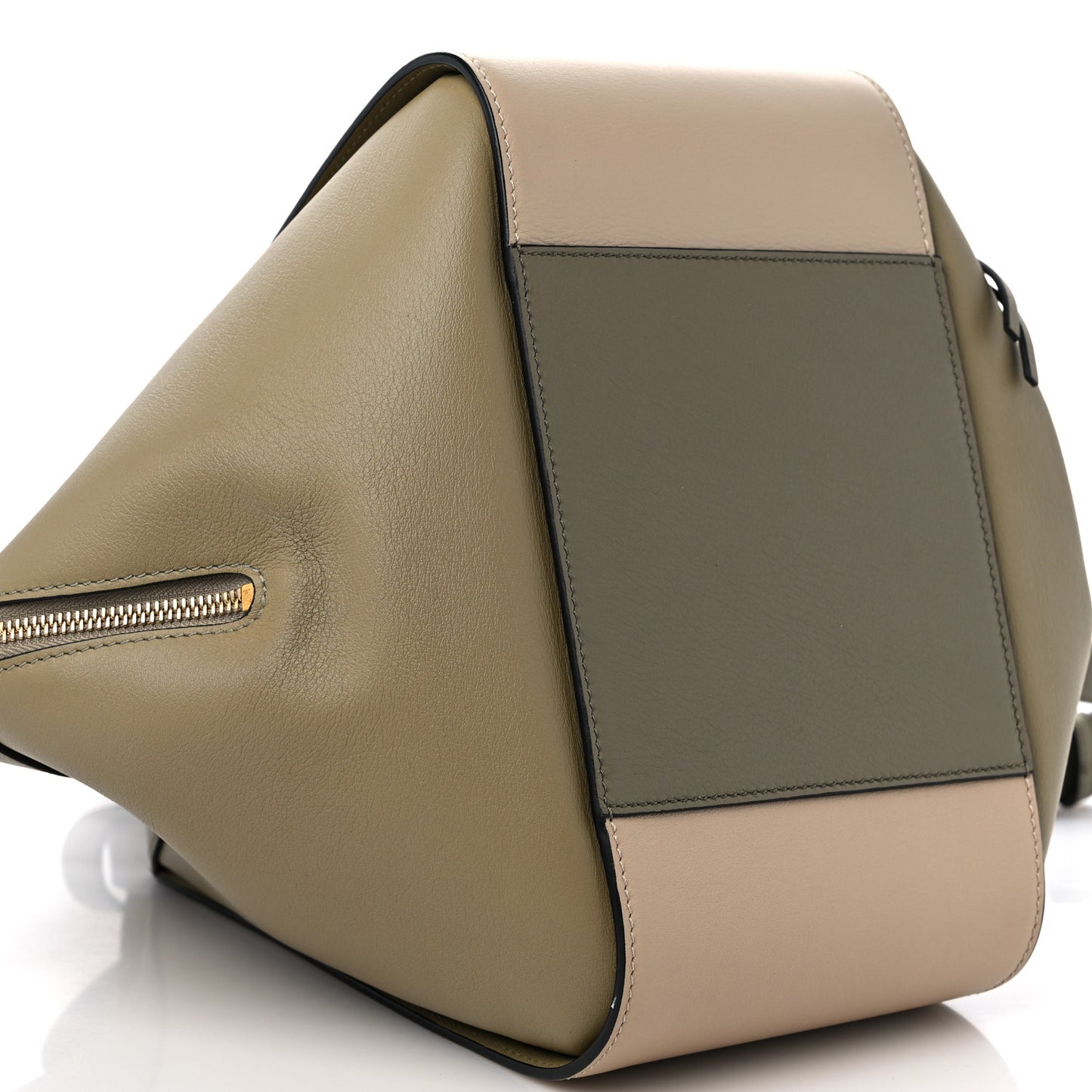Calfskin Small Hammock Shoulder Bag Clay Green Dusty Beige