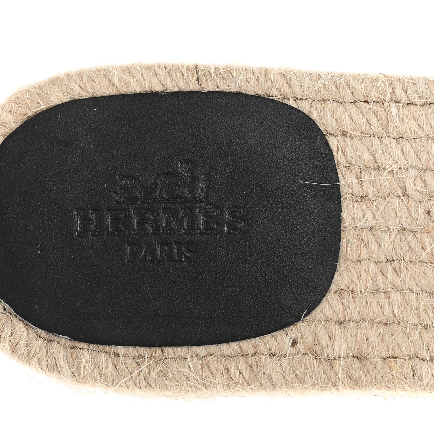 Hermes Nappa Famosa Espadrille Sandals 39 Black 8 of 9