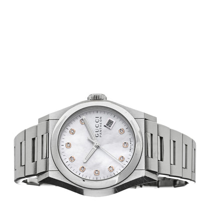 Gucci Stainless Steel Diamond Mother of Pearl 36mm Pantheon Quartz Watch 2 of 4