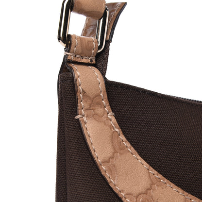 Gucci Guccissima Trim Canvas Hobo Brown 11 of 14