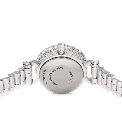 Hermes 18K White Gold Diamond Pave 16mm Faubourg Quartz Watch 4 of 5