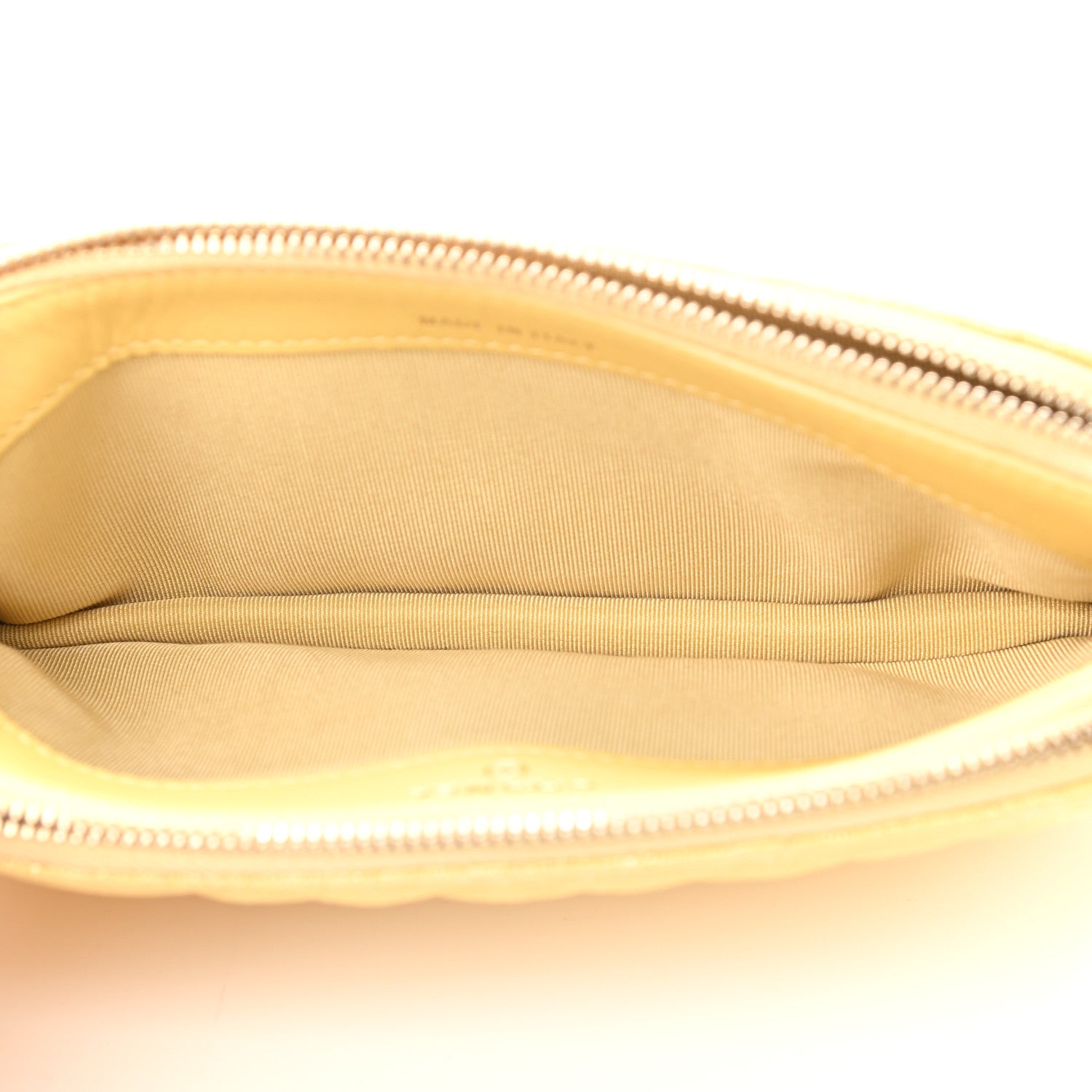 Chanel Iridescent Caviar Quilted Small Clutch With Chain Yellow 6 of 15
