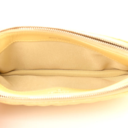 Chanel Iridescent Caviar Quilted Small Clutch With Chain Yellow 6 of 15