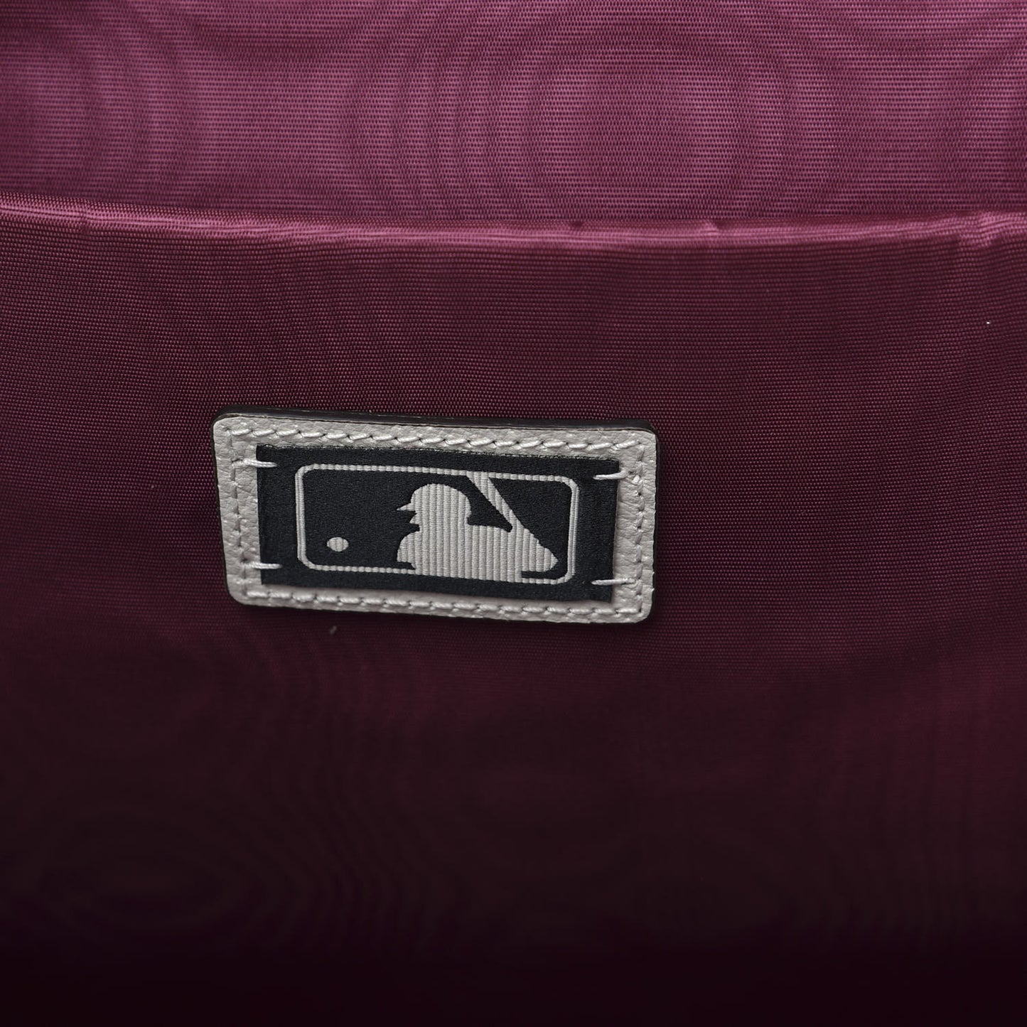 X MLB Satin Floral Print NY Yankees Patch Backpack Ivory Green