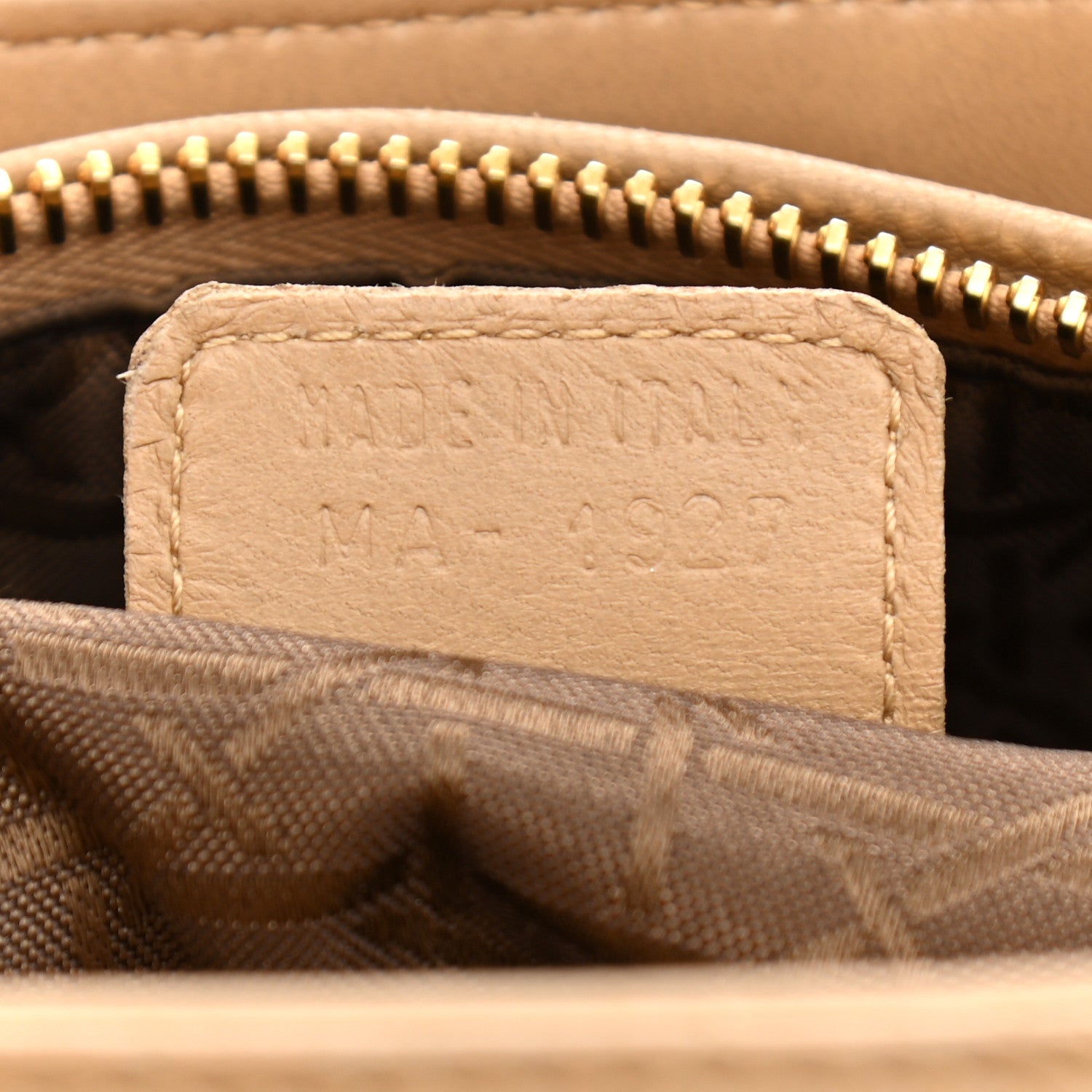 Christian Dior Lambskin Cannage Medium Lady Dior Beige 7 of 17