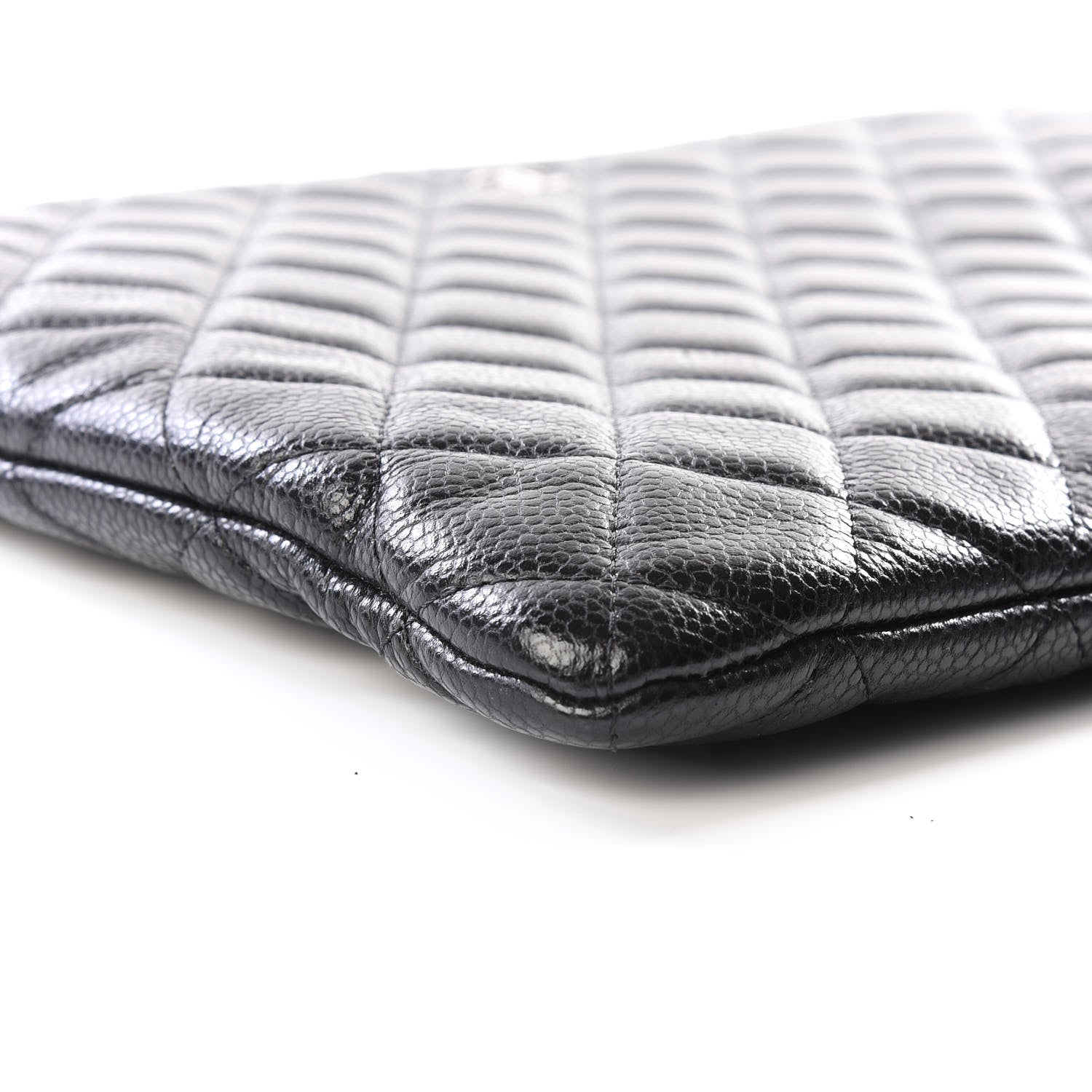 Chanel Caviar Quilted Large Cosmetic Case Black 5 of 10