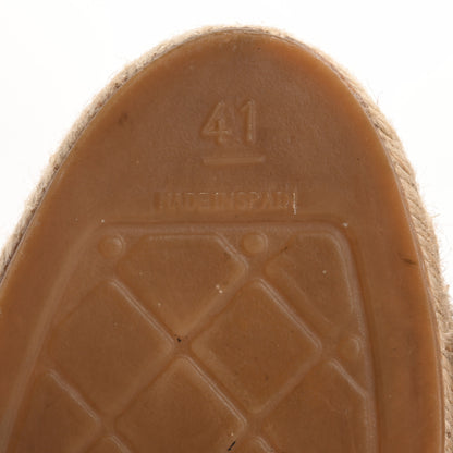 Chanel Fabric Biarritz CC Espadrilles 41 Blue Green 8 of 13