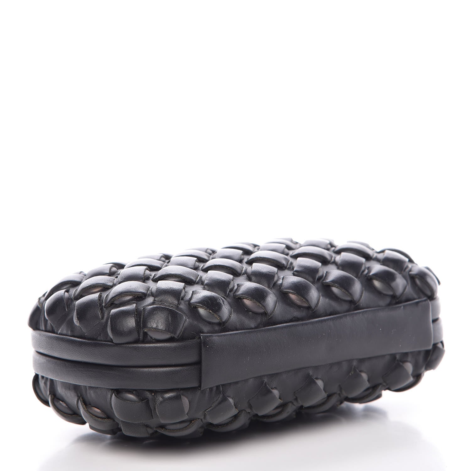 Bottega Veneta Nappa Intrecciato Studded Knot Clutch Black 4 of 8