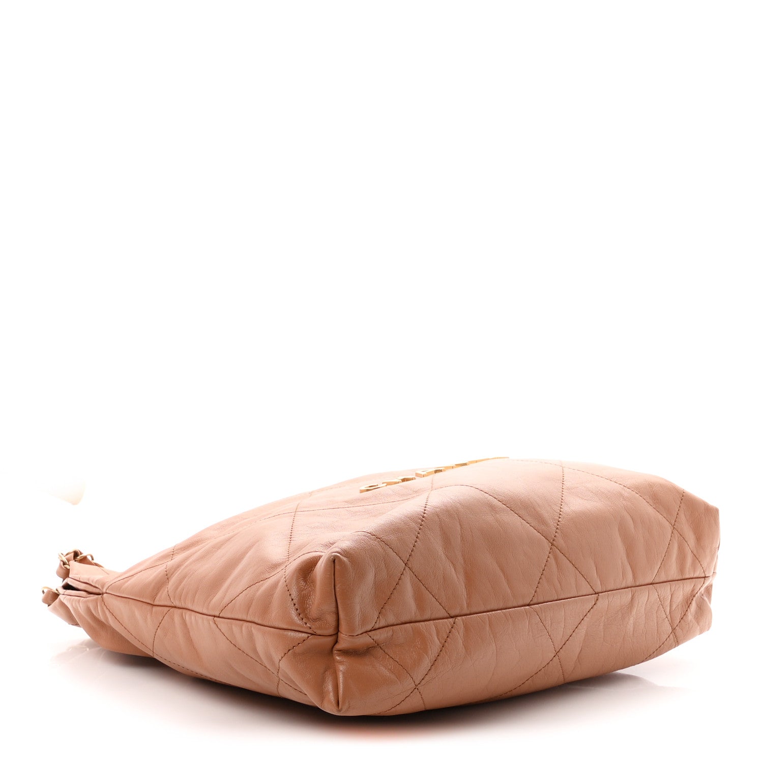 Chanel Shiny Calfskin Quilted Small Chanel 22 Camel 5 of 11