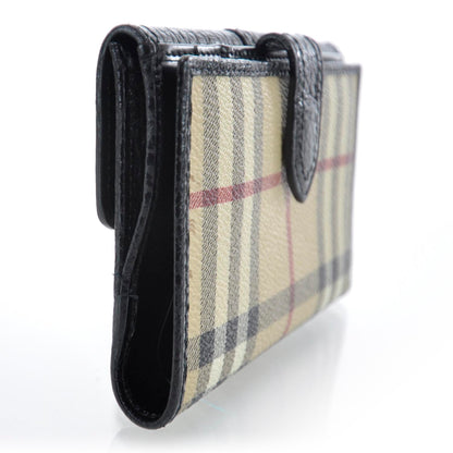 Burberry Haymarket Check Compact Wallet Black 3 of 8
