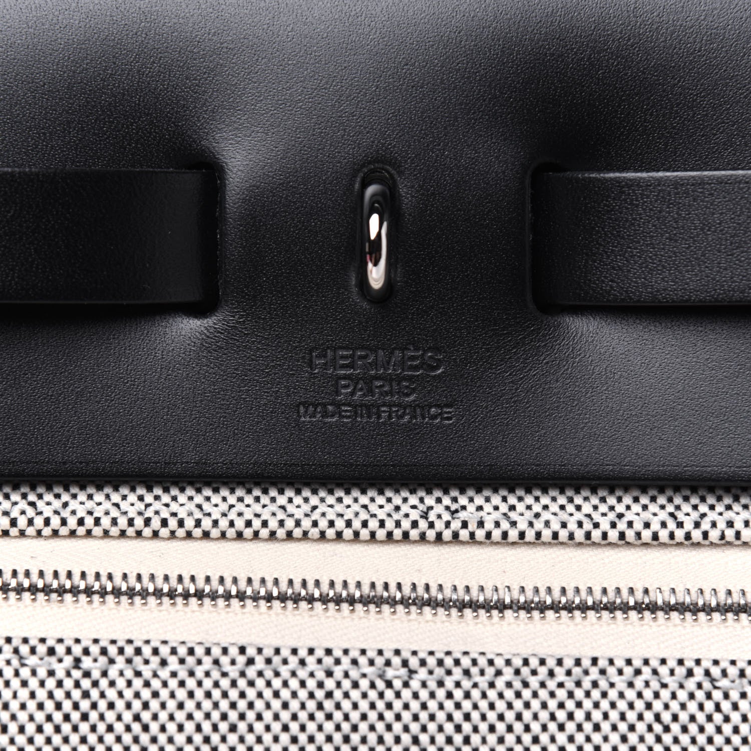 Hermes Vache Hunter Criss Viking Herbag Zip Retourne 31 PM Ecru Black 8 of 15