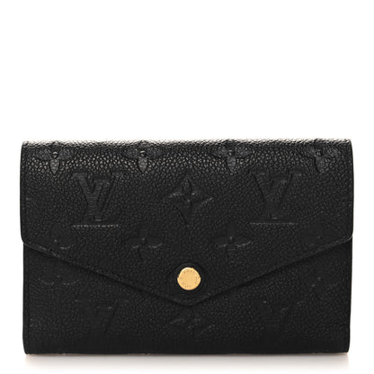 Louis Vuitton Empreinte Compact Curieuse Wallet Black 1 of 7