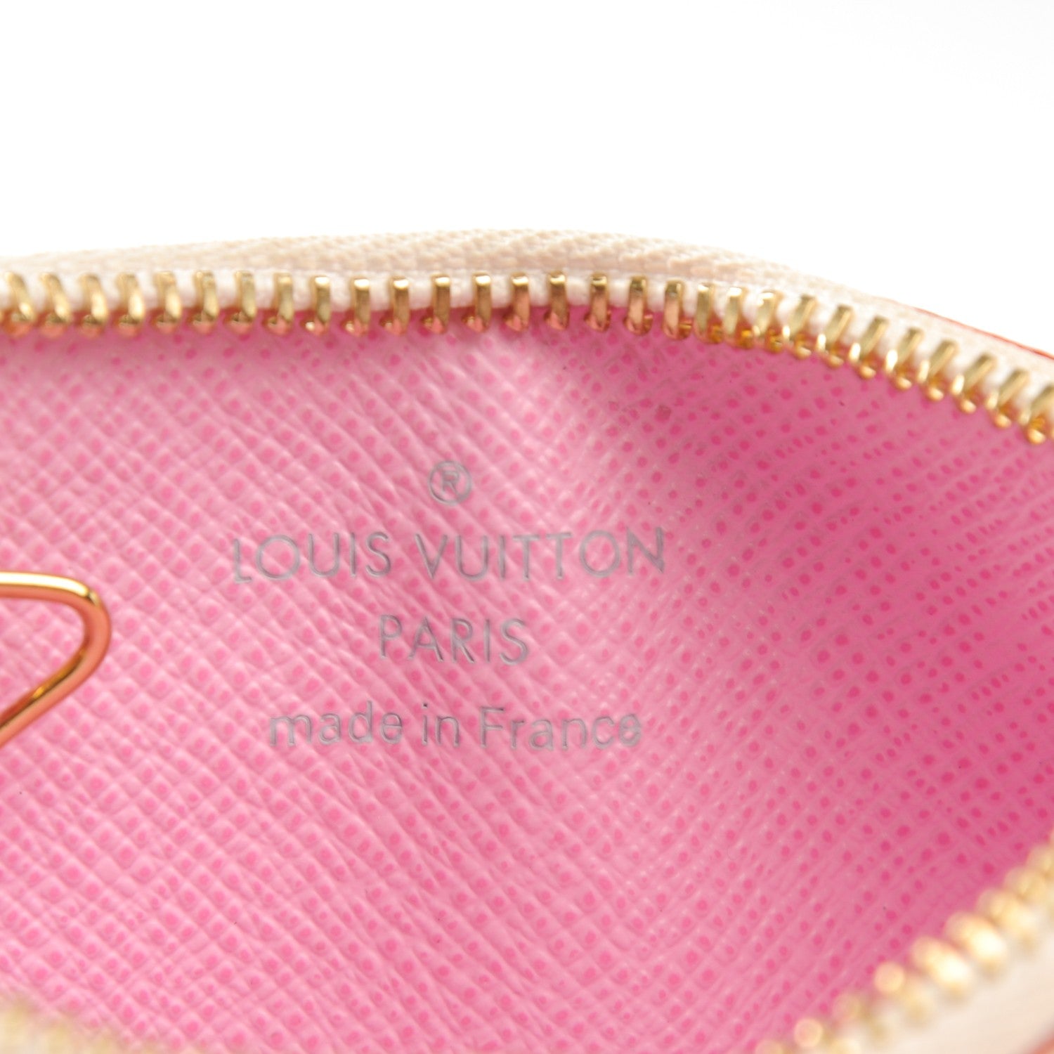 Louis Vuitton Monogram Multicolor Key Pouch White Litchi 6 of 6