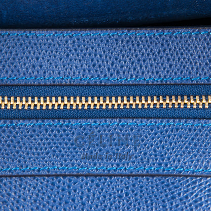 Celine Grained Calfskin Small Vertical Cabas Indigo 6 of 7
