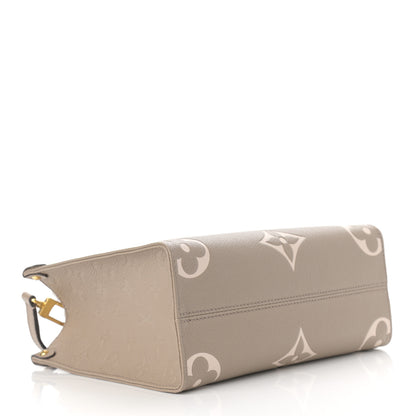 Louis Vuitton Empreinte Monogram Giant Onthego PM Tourterelle Creme 4 of 9