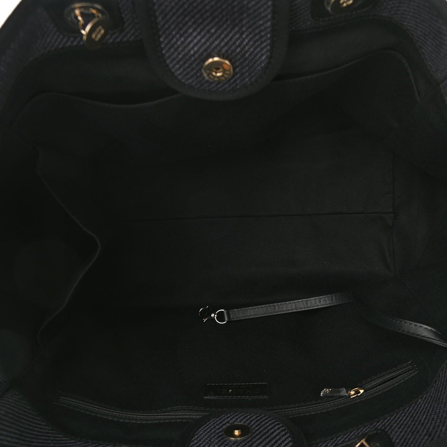 Chanel Canvas Medium Deauville Tote Black 5 of 11