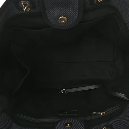 Chanel Canvas Medium Deauville Tote Black 5 of 11