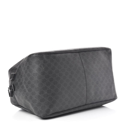 Gucci GG Supreme Monogram Duffle Bag Black 4 of 17