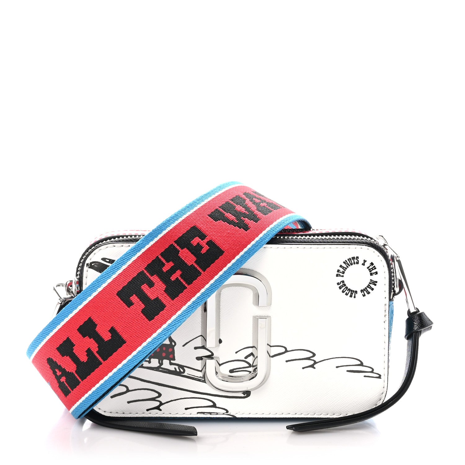 Marc Jacobs X Peanuts Saffiano Snoopy Snapshot Camera Bag White Multicolor 1 of 10