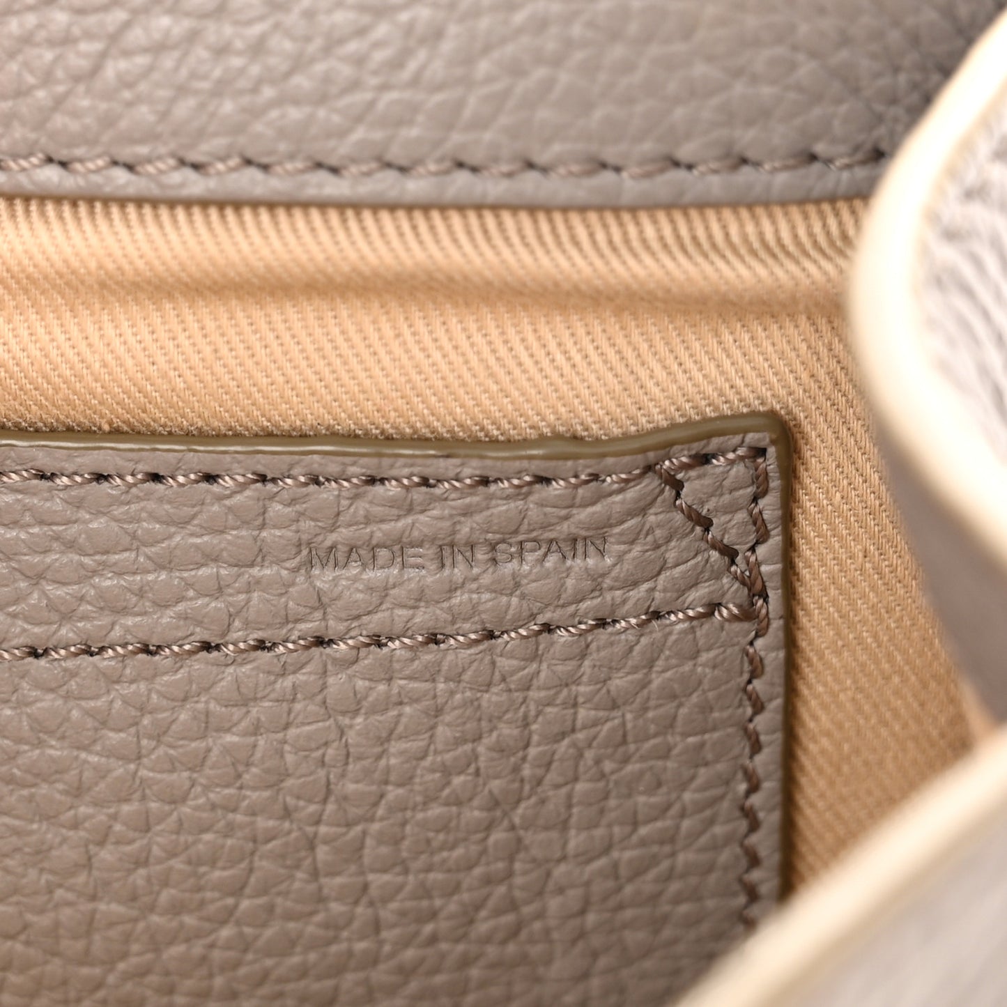 Calfskin Mini Marcie Round Crossbody Bag Cashmere Grey