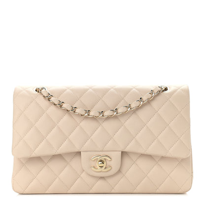 Chanel Caviar Quilted Medium Double Flap Light Beige 1 of 8