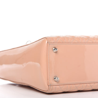 Christian Dior Patent Cannage Large Lady Dior Light Pink 6 of 15