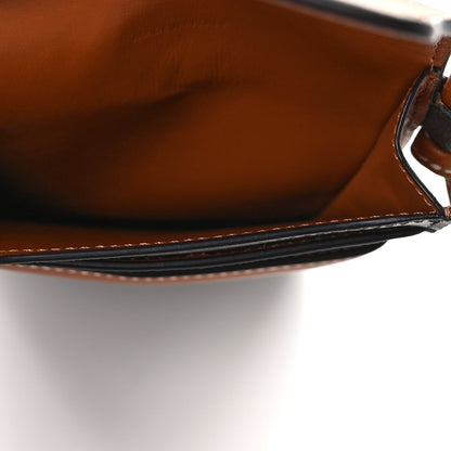 Celine Triomphe Canvas Lambskin Phone Pouch With Flap Tan 5 of 9