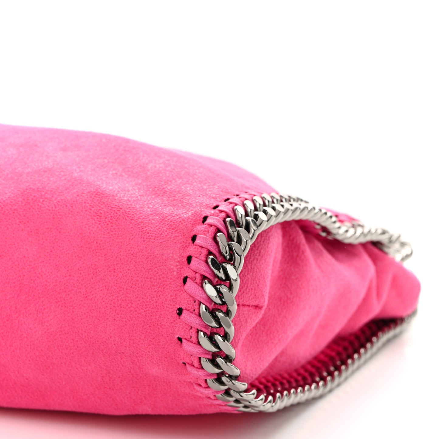 Shaggy Deer Small Falabella Tote Hot Pink