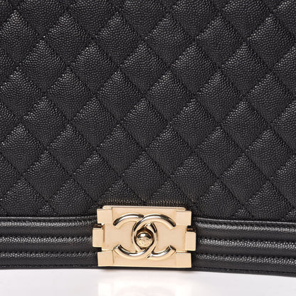 Chanel Caviar Quilted Large Boy Flap Black 10 of 10
