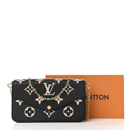 Louis Vuitton Empreinte Monogram Giant Felicie Pochette Black Beige 12 of 12
