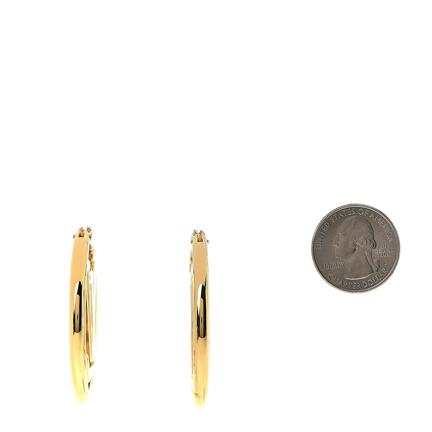 Louis Vuitton Metal Louise Hoop Earrings Gold 2 of 5