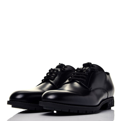 Louis Vuitton Calfskin Mens Derby LV Harness Shoes 9 Black 3 of 9