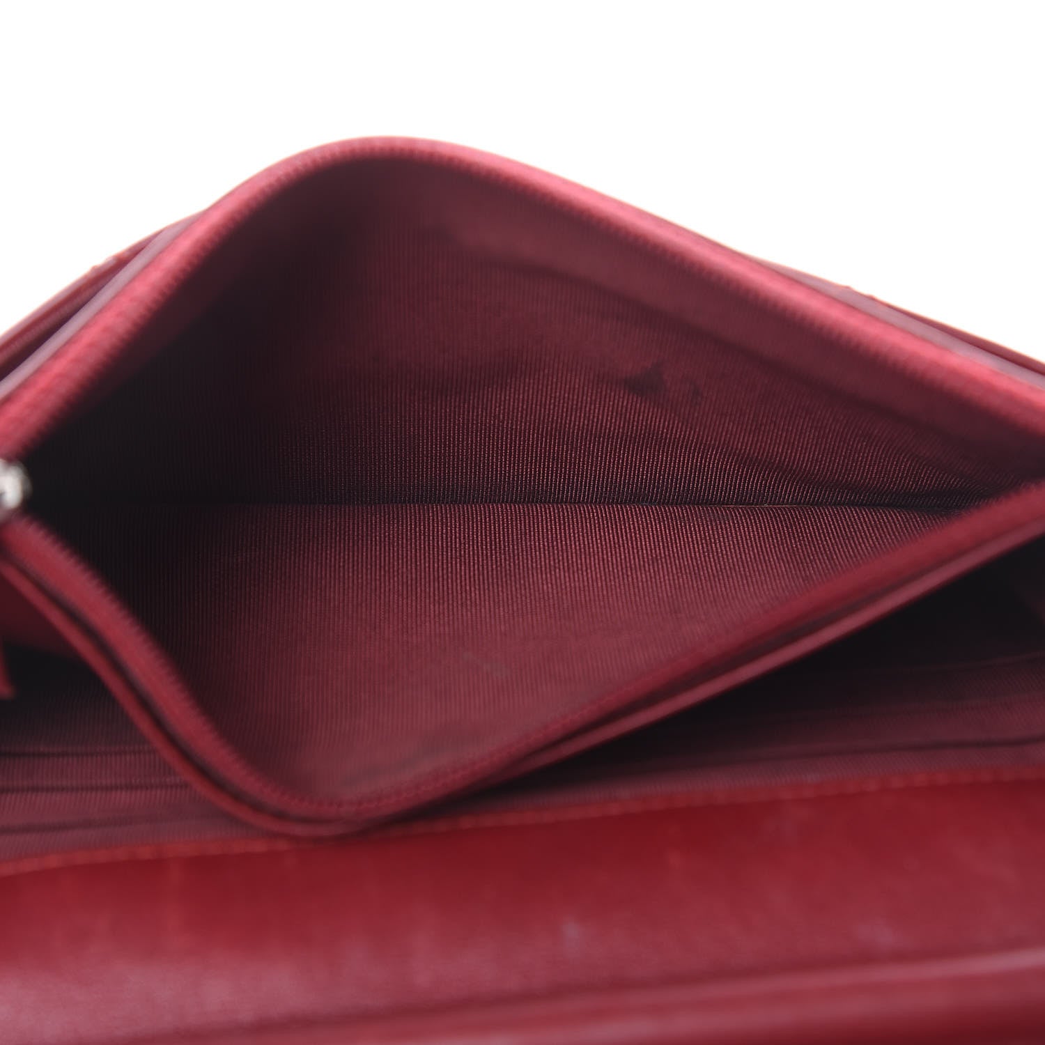 Chanel Patent Quilted Wallet On Chain WOC Red 18 of 21