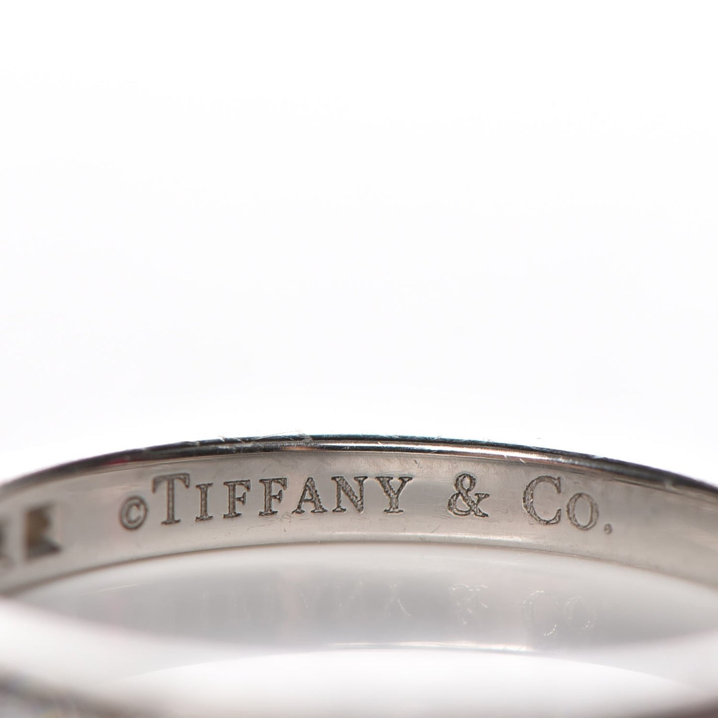 Platinum Diamond Half Circle Wedding Band Ring 49 4.75