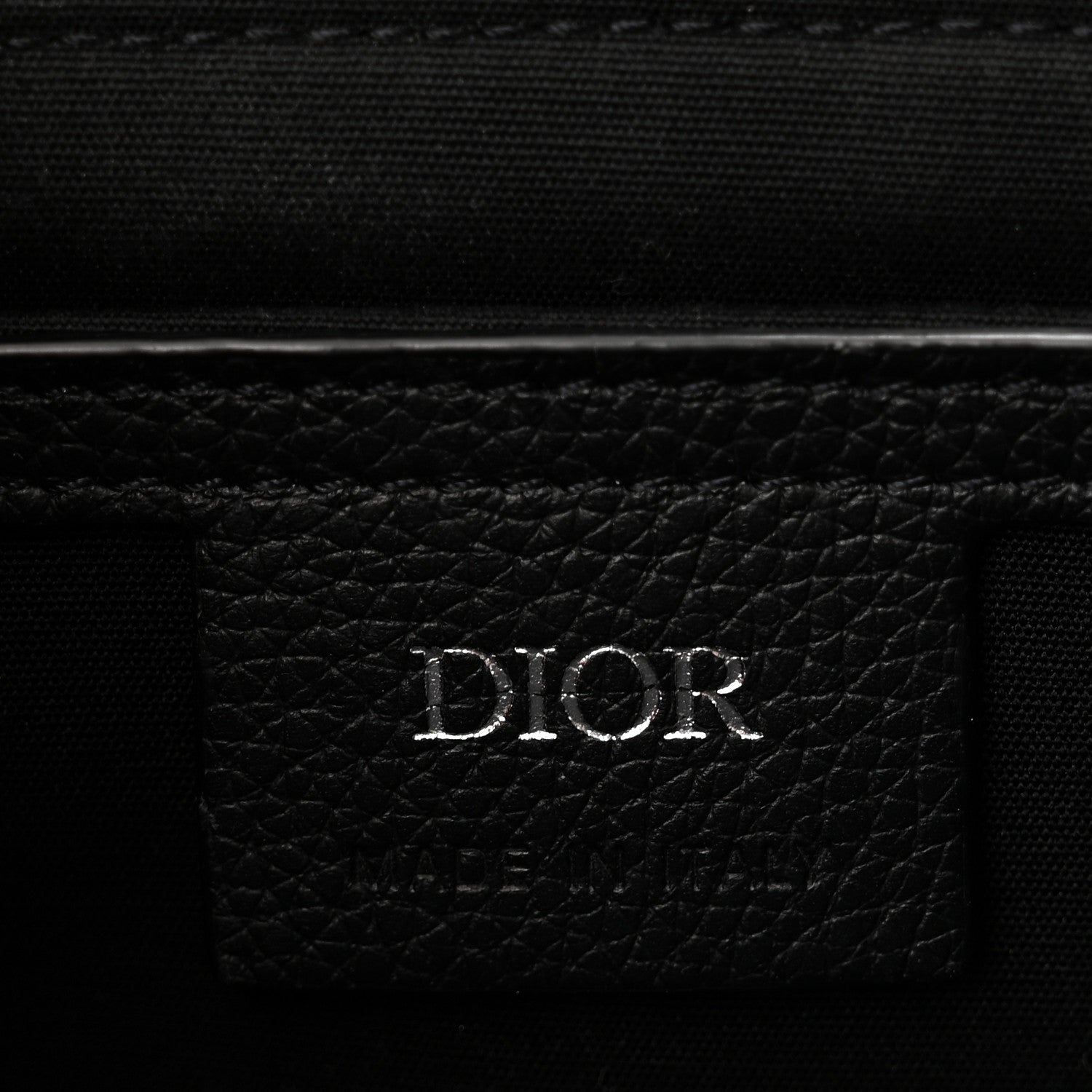 Christian Dior Oblique Jacquard Grained Calfskin Mini Saddle Messenger Bag With Flap Black 6 of 10
