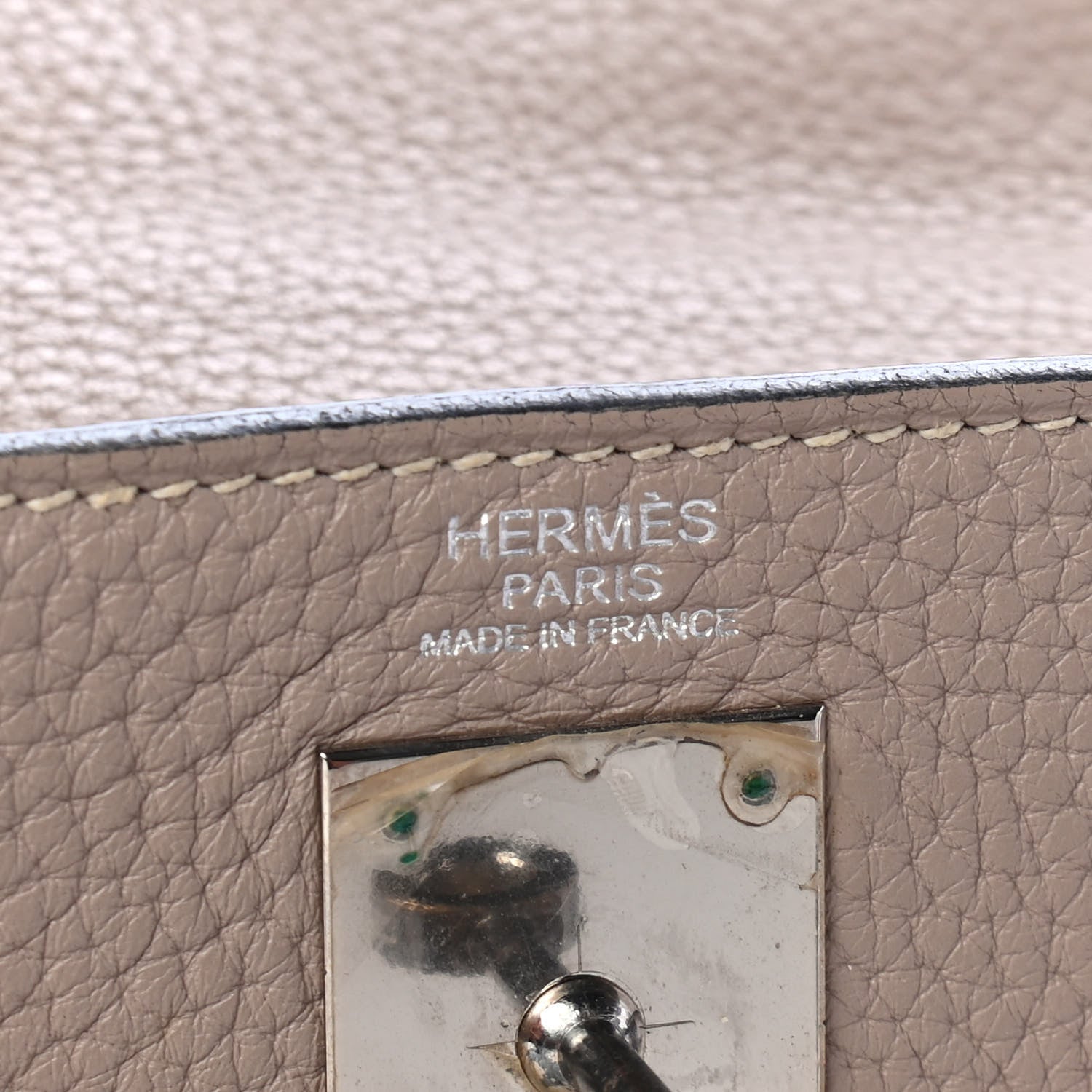 Hermes Taurillon Clemence Kelly Retourne 32 Gris Tourterelle 5 of 8