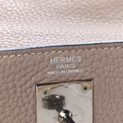 Hermes Taurillon Clemence Kelly Retourne 32 Gris Tourterelle 5 of 8