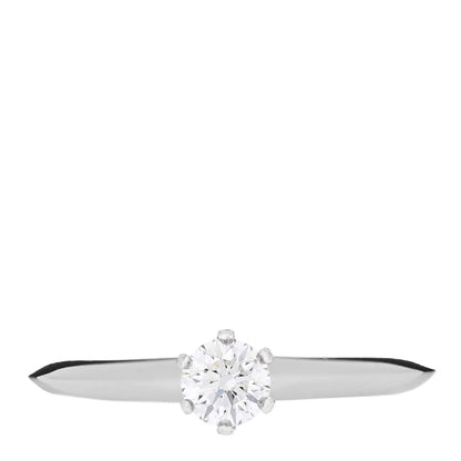 Tiffany Platinum Diamond .24ct Solitaire Engagement Ring 53 6.5 1 of 6
