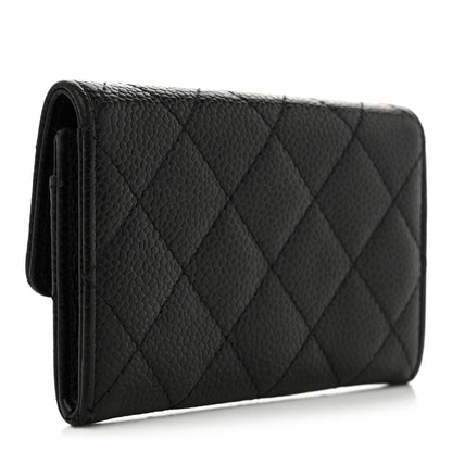 Chanel Caviar Quilted Flap Card Holder Black 3 of 10