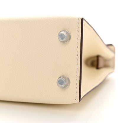 Hermes Epsom Mini Kelly Sellier 20 Nata Chai Gris Meyer 10 of 13